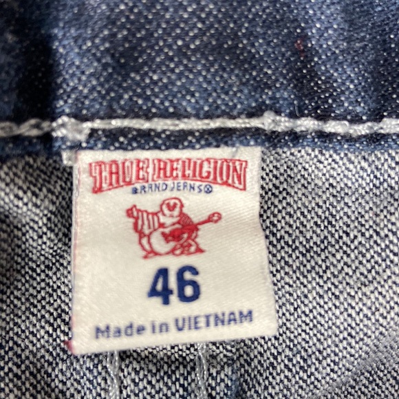 True Religion Men's Section Moto Blue Jeans. Size: 46 - Picture 6 of 12